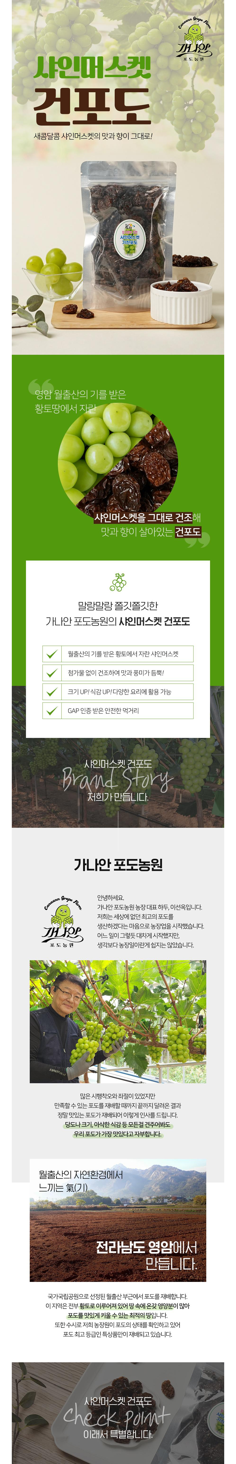 샤인머스켓 건포도 160g x 4팩 상세이미지 1